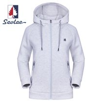SEVLAE St Frye sports coat women autumn winter warm hooded sports fitness long sleeve jacket F132785432
