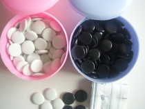 Childrens go beginner plastic go cartoon black and white go with the disc