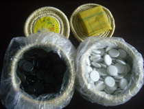 Adult straw boxed go plastic chess pieces standard single-sided convex black white chess set Teaching go