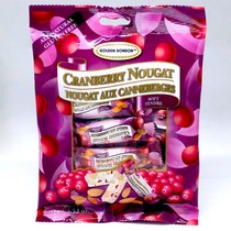 Canadian Golden Bonbon super soft almond sandwich nougat cranberry flavor 100g