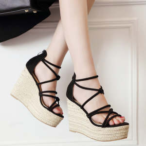 New High-heel and Thick-soled Slope-heel Sandals 