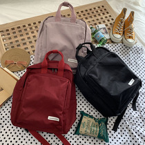 Joker trendo girl schoolbag chic Korean version of campus college students ins simple Mori Department portable backpack backpack backpack