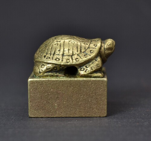 龟钮铜印铜印金石篆刻印章铜印章纯铜