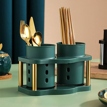 Home Chopstick Cylinder Wall-mounted Domestic Cutlery Storage Box Shelve Shelve Kitchenette Chopstick Cage With Drain