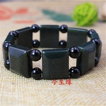 Hetian jade bracelet Xinjiang jade bracelet handstring Jade hand card send certificate