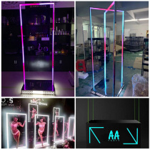 Bar Fiction Runners Luminous Door Frame Point Stage Four Dimensional Laser Intersection Gogo Atmosphere DS Movable Dance Bar