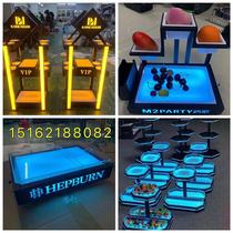 Bar Luminous Fruit Tray Rack Charged Led Birthday Fruit Pan Five Layers Fruit Tray Rack Creativity New Auction Fruit Tray Rack