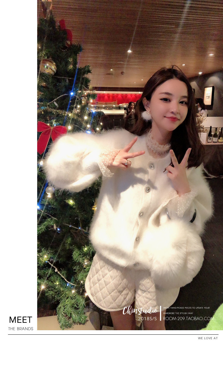 钱夫人chinstudio洋气灯笼袖蕾丝打底衫女秋冬内搭网纱很仙的上衣