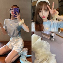 Sydney life gentle cream color knock Tender Tender Korean seersucker Hairband multicolor