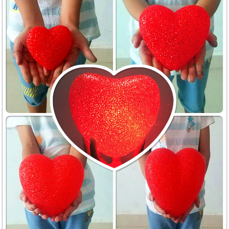 Annual meeting Handheld the Luminous Loving Light Love Stage Performance Performance Dance Chorus Concert Props Holding Red Hearts-Taobao