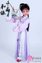 Huadan clothes red silk wrong grenade ancient costumes childrens opera costumes tailor-made