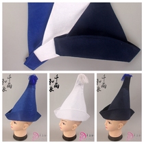 Black-and-white impermanence hat Yue opera costume opera supplies sedan hat stage performance shop two hat 69