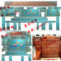 Fortune sofa Silk feather sandalwood carved bird sandalwood carved sofa Cold bird three generations of sofa carved relief figure