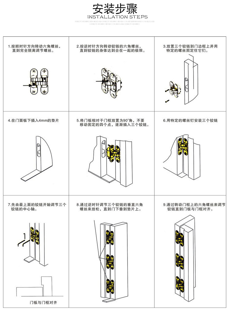 十字铰链_乐优家隐形合页十字铰链隐藏式折叠门三维暗藏暗门