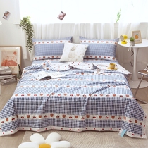 Full cotton Summer quilted by air conditioning by summer cool quilted by pure cotton quilted single double spring and autumn by core pillowcase bed linen three sets