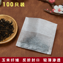 100 7 * 10cm reflexed corn fiber tea bag tea bag disposable filter bag tea bag seasoning bag