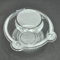 Transparent cat head west point fruit cake box cheese pastry heart fruit salad plastic blister box 100