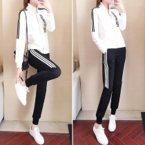 Sports Casual Suit Women Spring Autumn 2022 New Fashion Temperament Boomer Loose Running Suit Clothing Two Sets