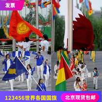 No. 123456 Kyrgyzstan Qatar Guinea Kosovo flag world foreign countries flag spot