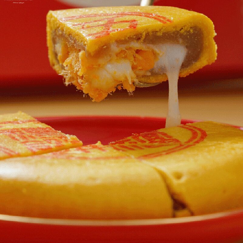 林小丫五福饼芋泥蛋黄馅饼闽南特产