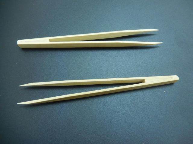 竹镊子木质镊子尖头防静电防磁性竹镊子 晶元片石英芯片镊子