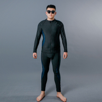 Add the swimsuit mens suit 300 pounds of weight and long - sleeved trousers split sun - proof spring