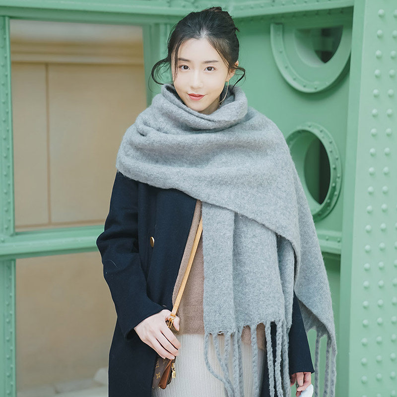 mashy/十元诗苑很柔软很舒服多色超厚绒面花色围巾