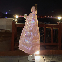 Pink Cotton Clothing Oversize Women Winter Thickened 2021 New Korean version Loose Bright Face Down Cotton Clothing Tide