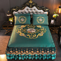 Cool mat ice silk mat detachable bed skirt can be washed in summer 1.8m three-piece set 1.5m increase double air conditioning