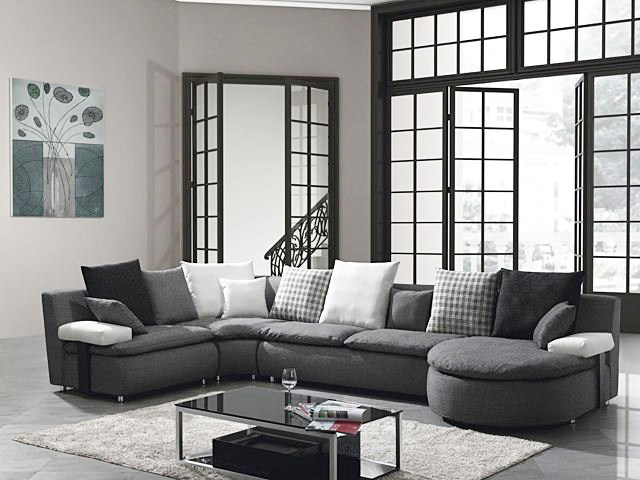 三,灰色沙发——百搭精致的存在