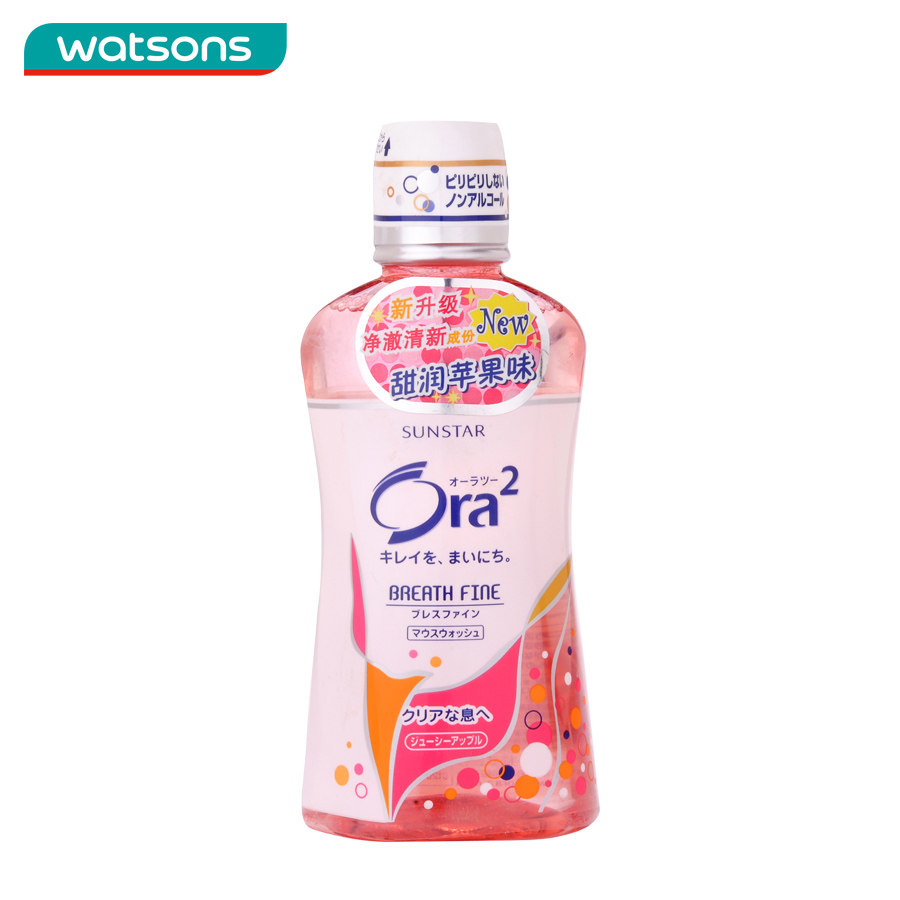 【屈臣氏】ora 2 皓乐齿 净澈气息漱口水460毫升(甜润苹果)