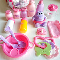 Export household doll feeding tools Small backpack simulation doll bottle spoon bath supplies 15 accessories