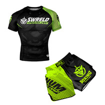 Venom short-sleeved Muay Thai shorts suit Fighting running sports fitness fighting UFC boxing T-shirt Sanda training suit