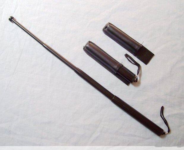 防身武器大四节伸缩棍铁长棍4节棍防卫棍甩棍车载帅棍户外防身棍_双氙