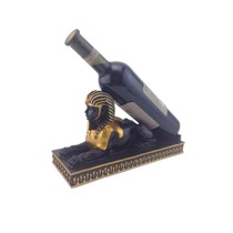 (Egyptian Style Tabletop Pendulum series) Sphinx Sphinx Sphinx Black gold resin red wine rack