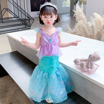 Girl Beauty Fish Princess Dresses Childrens Birthday Gown Dress Little Girl Fish Tail With Dress Nepotism Princess Dress