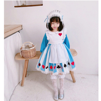 Children maid outfit lolita Girls Alice Princess Dress cosplay cosplay tutu