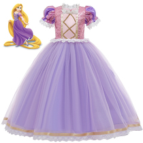Children Long Hair Princess Dresses Dress Plepelian Dress Girl Sofia Genuine Skirt Ice Chic Edge Elo Sleeping Beauty
