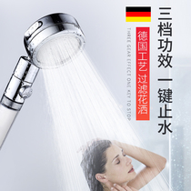 pressurized shower head shower head pressurized Lotus head home high pressure bath hose shower head rain shower set