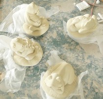 Sandstone spray frog garden courtyard fountain spout sandstone sculpture water spray decoration ornaments spit mouth