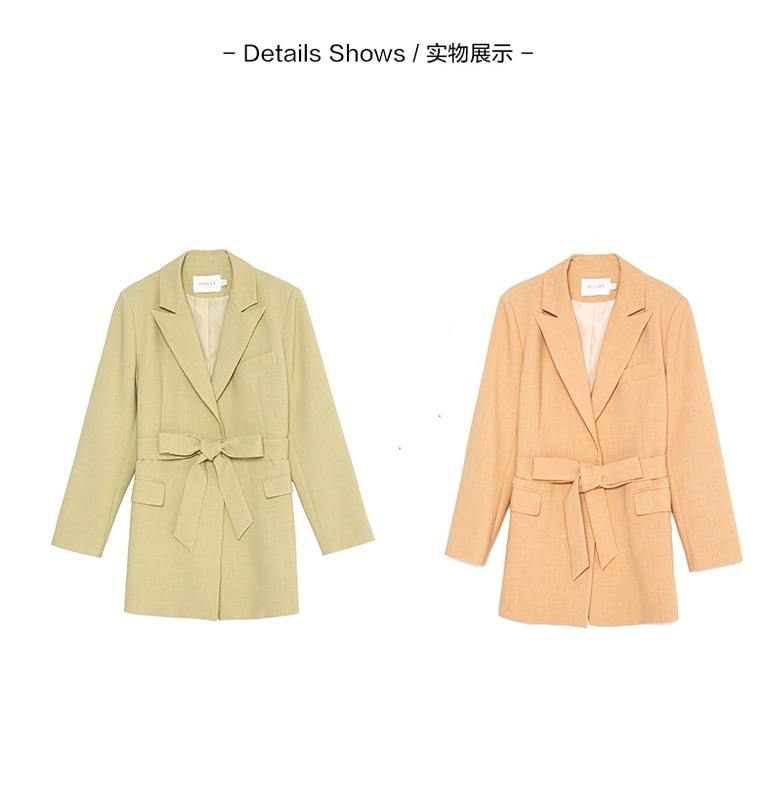 Jin Yuan áo khoác phù hợp với chiều dài trung bình với tính khí Áo khoác mỏng mùa xuân 2020 Quần áo phụ nữ E201107 - Business Suit