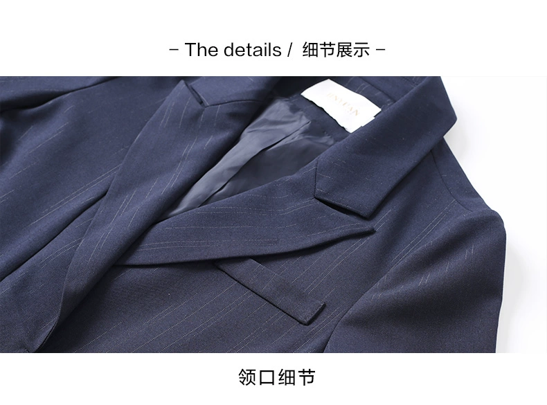 Jin Yuan Không thường xuyên Hem Blazer Thiết kế Sense Khí chất Váy mỏng hàng đầu 2020 Phụ nữ mùa xuân D201107 - Business Suit