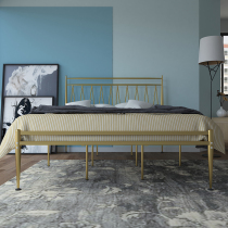 Wrought iron bed 1 8 meters modern simple 1 5 meters iron bed double bed rental room bed iron frame bed sheet bed ins wind