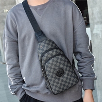 Hong Kong Duty-free New Tide Chest Bag Slanted Satchel Bag Fashion Plaid Single Shoulder Bag Casual Multifunction Small Backpack