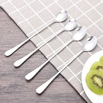 Creative Stainless Steel Long Handle Small Spoon Kitchen Cutlery Large Spoon Soup Spoon Coffee Spoon Office Coffee Stirring Spoon