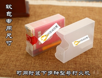 Eco-friendly plastic double-use transparent cigarette case with lighter plastic cigarette case soft and hard pack special cigarette box