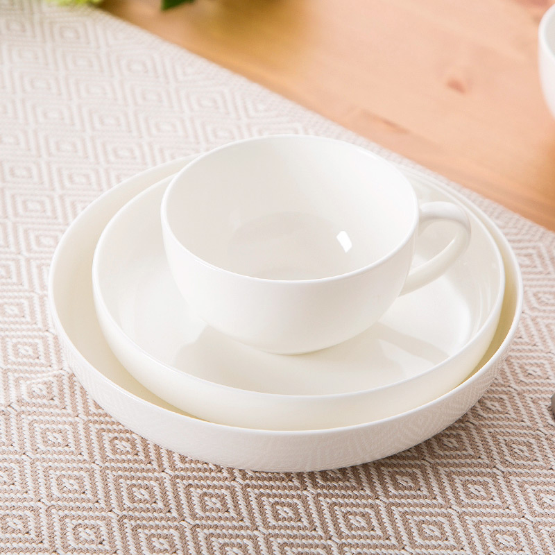 Jingdezhen bowls of ipads plate suit small configuration practical high temperature porcelain tableware in household style of suit