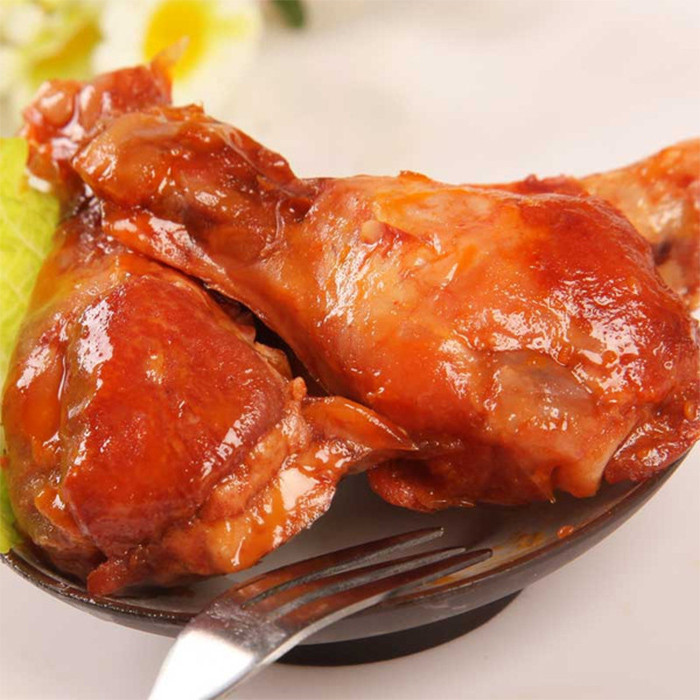 骥洋食品奥尔良风味小鸡腿250g 真空装卤味鸡翅根 特产休闲零食品