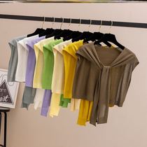 Net Red Cape External Hitch Ice Silk Little Version Extras Slim Vest Small Waistcoat Women Stack Wear Summer Design Senses Fall