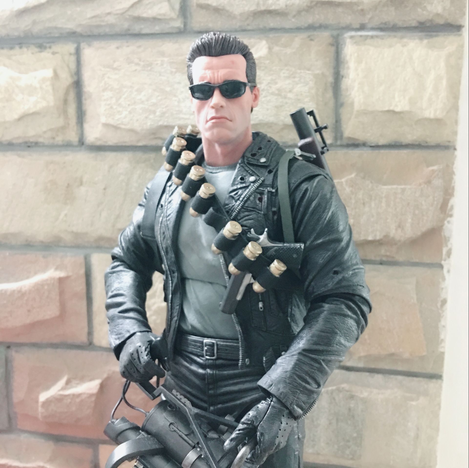 neca正版魔鬼终结者阿诺施瓦辛格18寸可动手办人偶公仔摆件t800